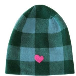 Kerri Rosenthal Cashmere Gingham Beanie - Clover